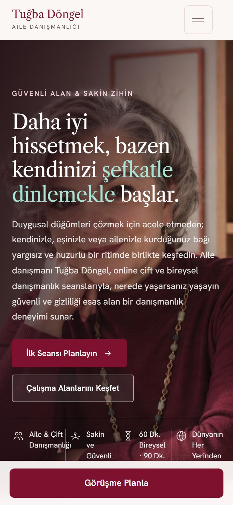 Tuğba Döngel Aile Danışmanlığı — mobil ekran görüntüsü